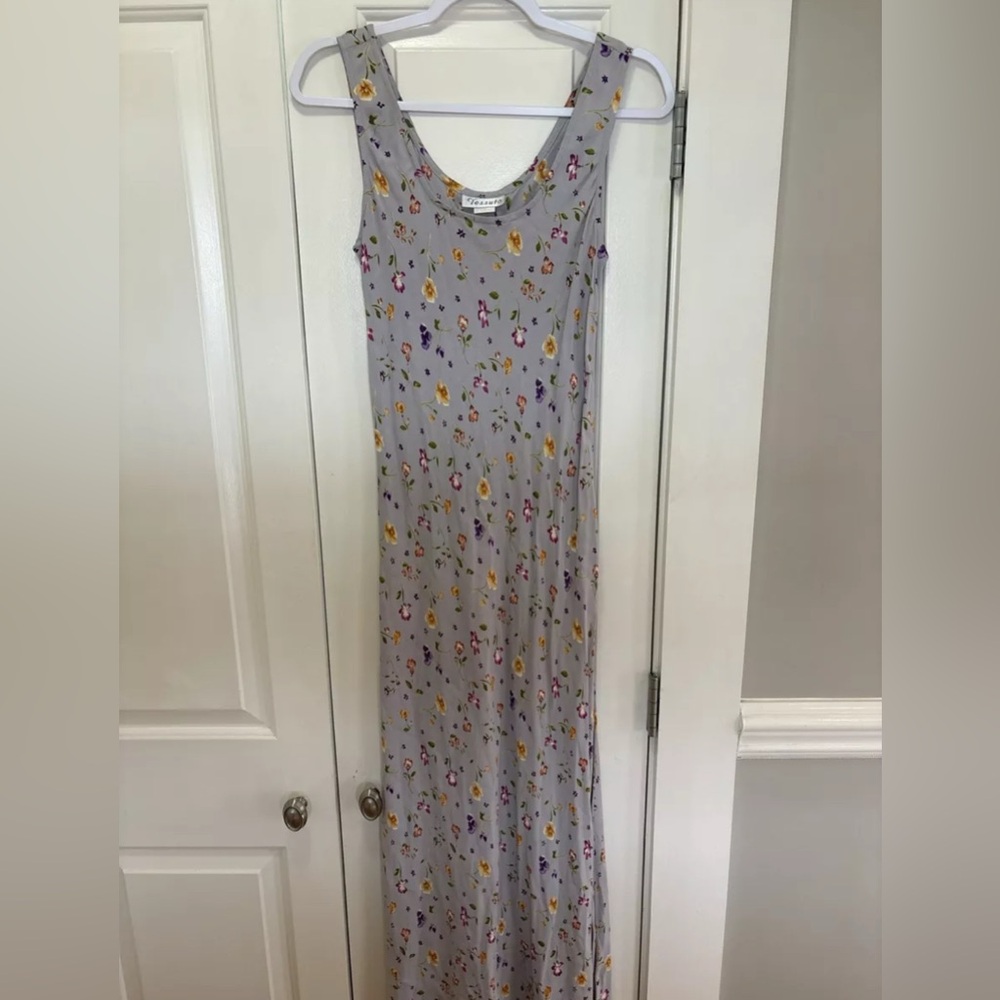 Vintage Tessuto Floral Dress SZ Medium Lined 90’s Y2K Sundress